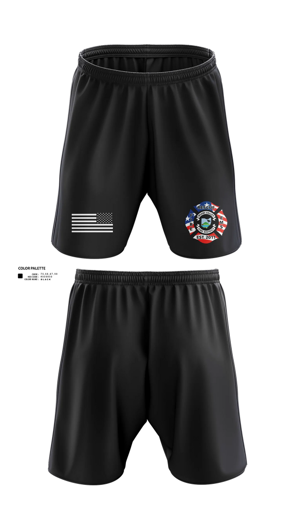 Athletic Shorts With Pockets, Company 52, Fire Department, Teamtime, Team time, sublimation, custom sports apparel, team uniforms, spirit wear, spiritwear, sports uniforms, custom shirts, team store, custom team store, fundraiser sports, apparel fundraiser