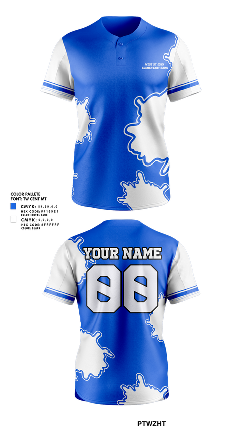 Full Button Softball Jersey, West St John Elementary Rams, Softball, Teamtime, Team time, sublimation, custom sports apparel, team uniforms, spirit wear, spiritwear, sports uniforms, custom shirts, team store, custom team store, fundraiser sports, apparel fundraiser