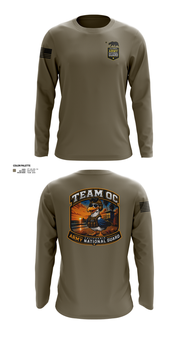 Long Sleeve Performance Shirt, TEAM OC, National Guard, Teamtime, Team time, sublimation, custom sports apparel, team uniforms, spirit wear, spiritwear, sports uniforms, custom shirts, team store, custom team store, fundraiser sports, apparel fundraiser