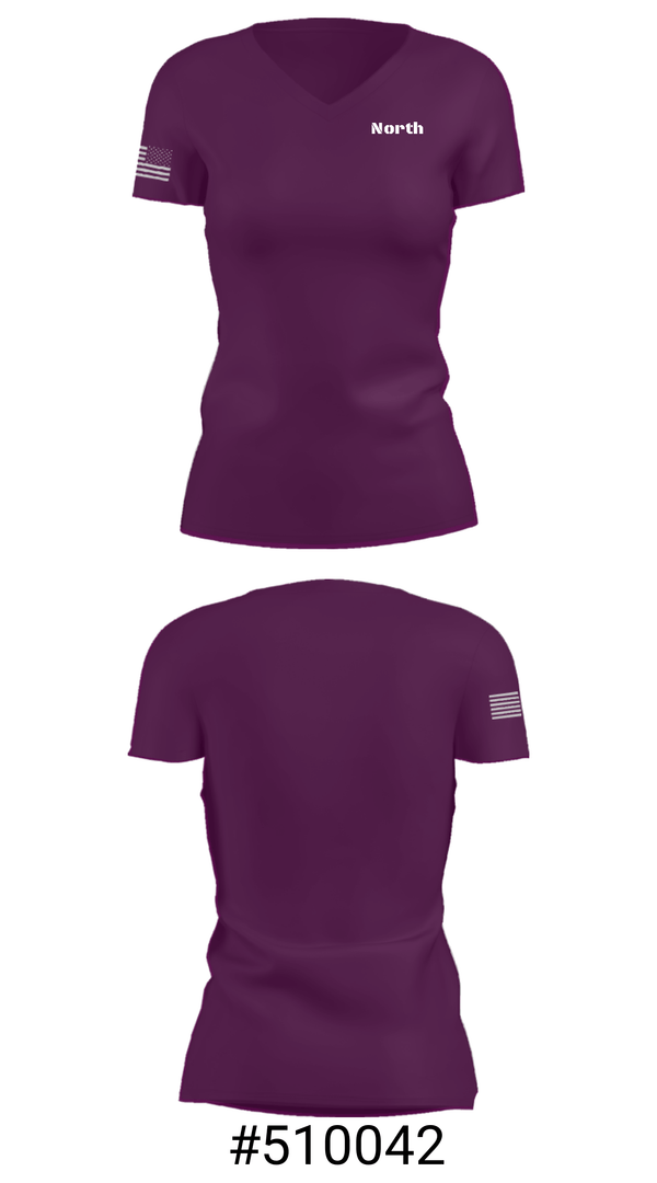 Women's Short Sleeve Vneck Shirt, North, Women's Volleyball, Teamtime, Team time, sublimation, custom sports apparel, team uniforms, spirit wear, spiritwear, sports uniforms, custom shirts, team store, custom team store, fundraiser sports, apparel fundraiser