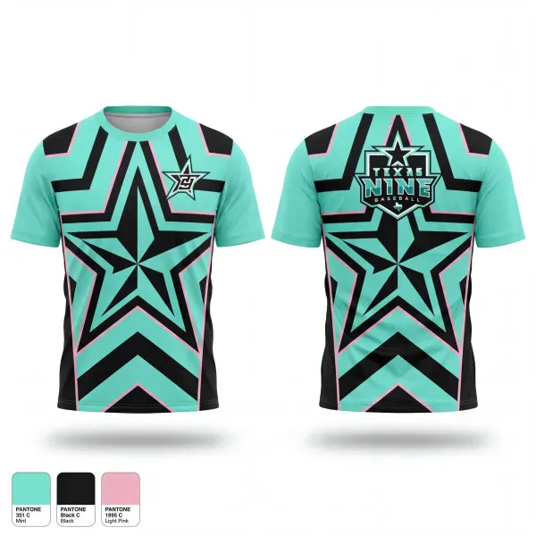 Short Sleeve Performance Shirt, Texas Nine Elite, Baseball, Teamtime, Team time, sublimation, custom sports apparel, team uniforms, spirit wear, spiritwear, sports uniforms, custom shirts, team store, custom team store, fundraiser sports, apparel fundraiser
