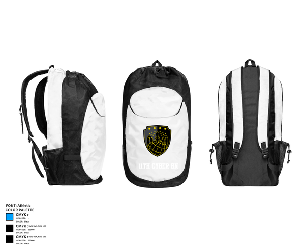 Gear Bag, 11th Cyber BN, Army, Teamtime, Team time, sublimation, custom sports apparel, team uniforms, spirit wear, spiritwear, sports uniforms, custom shirts, team store, custom team store, fundraiser sports, apparel fundraiser