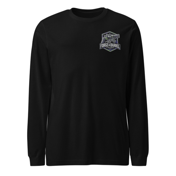 Forge & Barrel Firearms 85618351 Unisex Long Sleeve Tee | Bella + Canvas 3501