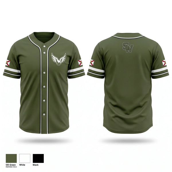 Full Button Baseball Jersey, SoWal Hawks, Baseball, Teamtime, Team time, sublimation, custom sports apparel, team uniforms, spirit wear, spiritwear, sports uniforms, custom shirts, team store, custom team store, fundraiser sports, apparel fundraiser