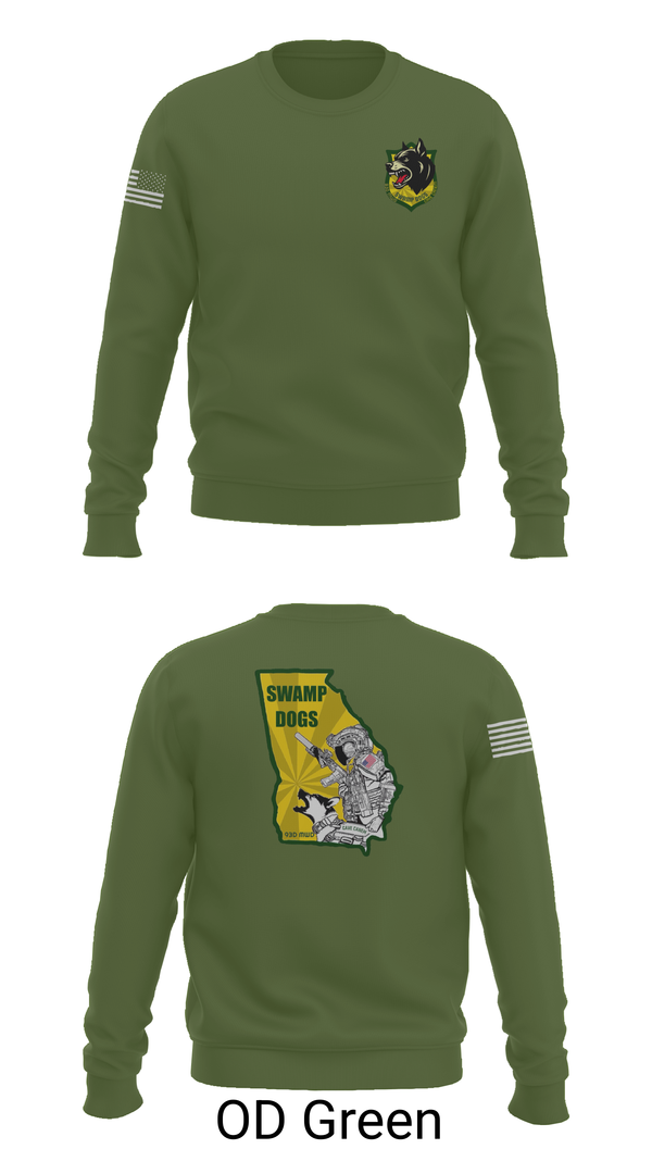 Crew Neck Sweatshirt, 93D MP DET (MWD), , Teamtime, Team time, sublimation, custom sports apparel, team uniforms, spirit wear, spiritwear, sports uniforms, custom shirts, team store, custom team store, fundraiser sports, apparel fundraiser
