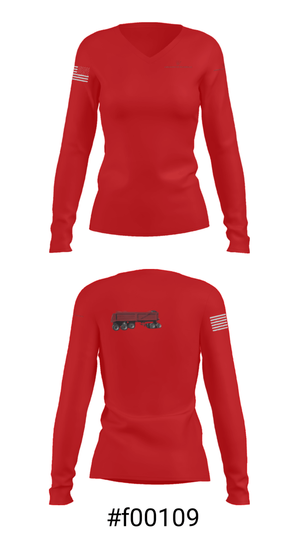 Women's Long Sleeve Vneck Shirt, Jabien & Payton trucking LLC, , Teamtime, Team time, sublimation, custom sports apparel, team uniforms, spirit wear, spiritwear, sports uniforms, custom shirts, team store, custom team store, fundraiser sports, apparel fundraiser