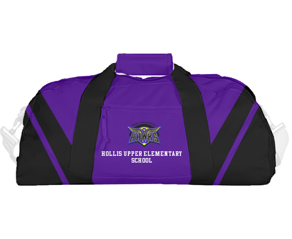 Duffle Bag, Hollis Upper Elementary School, Spirit Store, Teamtime, Team time, sublimation, custom sports apparel, team uniforms, spirit wear, spiritwear, sports uniforms, custom shirts, team store, custom team store, fundraiser sports, apparel fundraiser