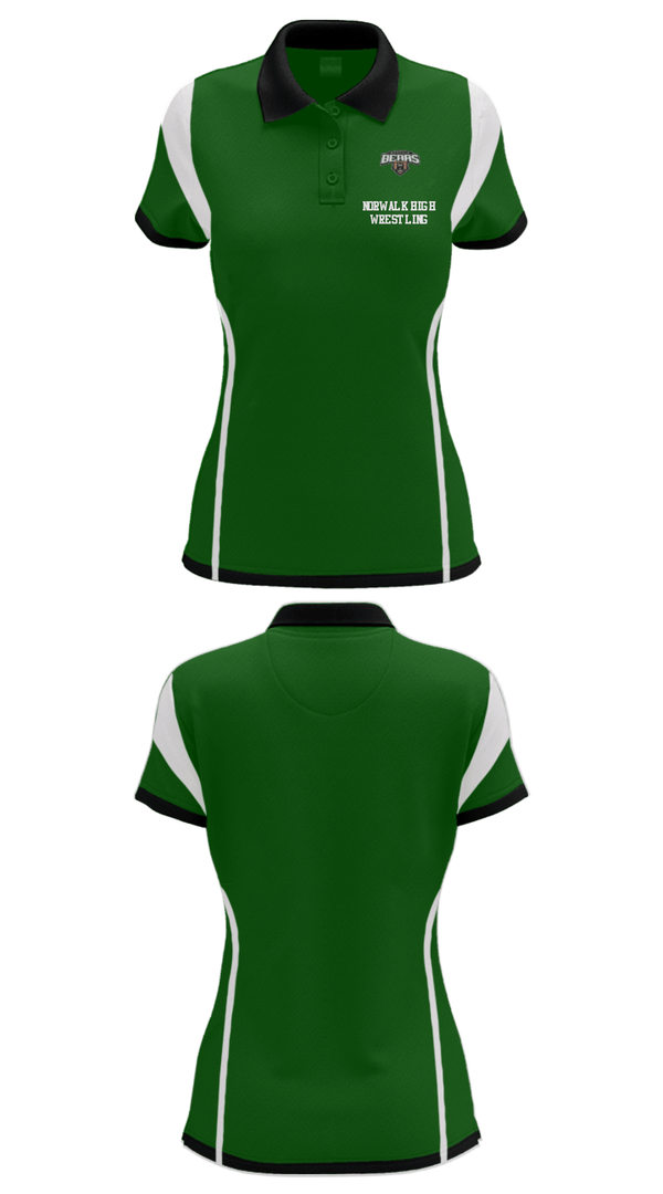 Women's Short Sleeve Performance Polo, Norwalk High Wrestling, Wrestling, Teamtime, Team time, sublimation, custom sports apparel, team uniforms, spirit wear, spiritwear, sports uniforms, custom shirts, team store, custom team store, fundraiser sports, apparel fundraiser