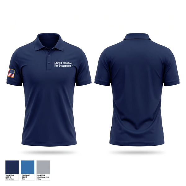 Short Sleeve Performance Polo, Sawkill Volunteer Fire Department, Fire Department, Teamtime, Team time, sublimation, custom sports apparel, team uniforms, spirit wear, spiritwear, sports uniforms, custom shirts, team store, custom team store, fundraiser sports, apparel fundraiser