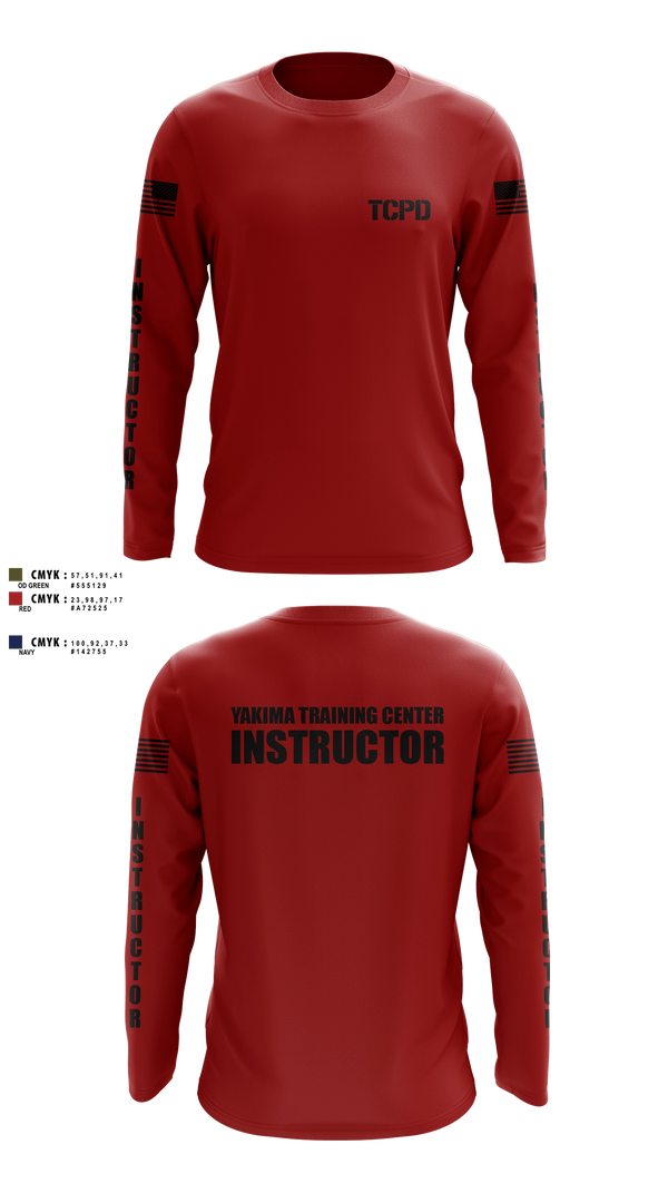 Long Sleeve Performance Shirt, Yakima Training Center Police Department, Police, Teamtime, Team time, sublimation, custom sports apparel, team uniforms, spirit wear, spiritwear, sports uniforms, custom shirts, team store, custom team store, fundraiser sports, apparel fundraiser