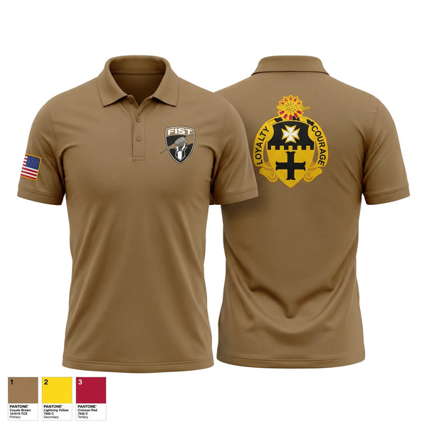 Short Sleeve Performance Polo, 1-5 FIST, Army, Teamtime, Team time, sublimation, custom sports apparel, team uniforms, spirit wear, spiritwear, sports uniforms, custom shirts, team store, custom team store, fundraiser sports, apparel fundraiser