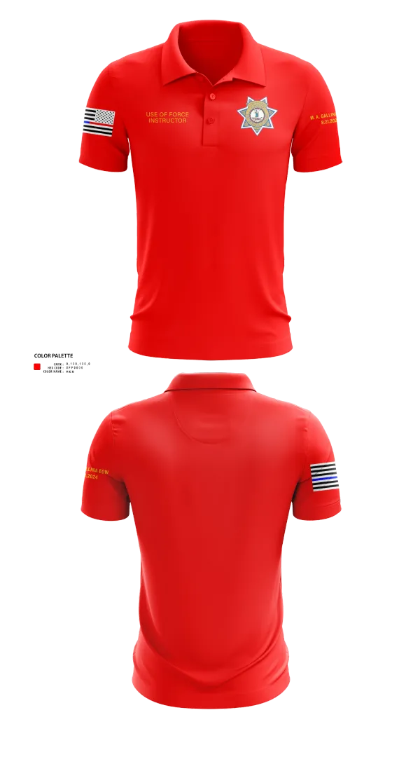 Short Sleeve Performance Polo, Stafford County Fire Marshal's Office, Police, Teamtime, Team time, sublimation, custom sports apparel, team uniforms, spirit wear, spiritwear, sports uniforms, custom shirts, team store, custom team store, fundraiser sports, apparel fundraiser