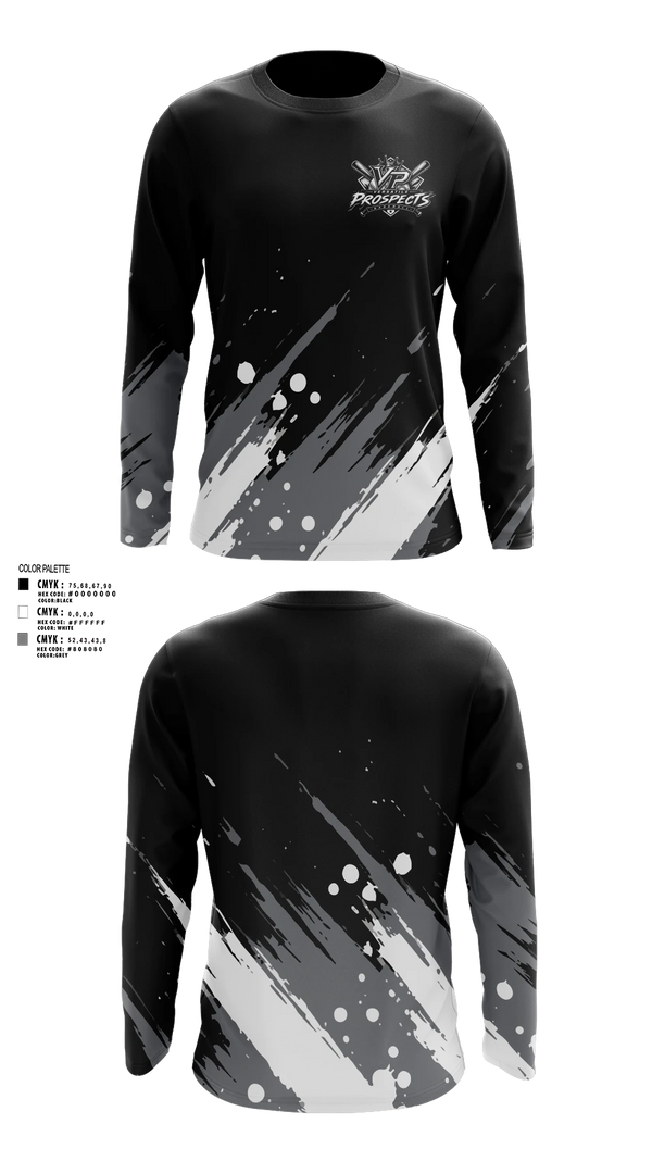 Long Sleeve Performance Shirt, Versatile Prospects, Baseball, Teamtime, Team time, sublimation, custom sports apparel, team uniforms, spirit wear, spiritwear, sports uniforms, custom shirts, team store, custom team store, fundraiser sports, apparel fundraiser