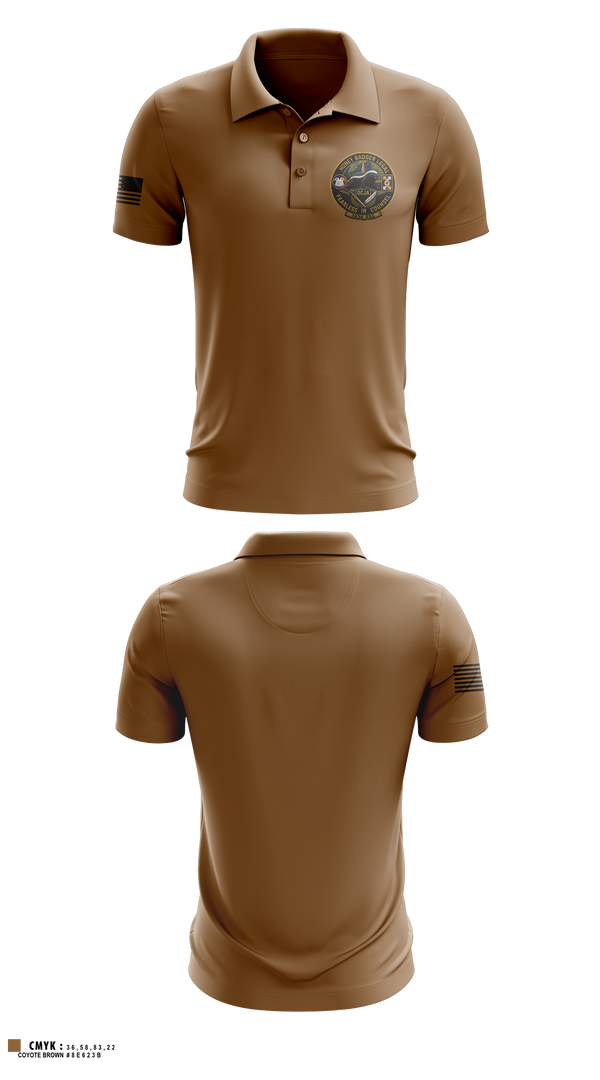 Short Sleeve Performance Polo, 143d ESC, Army, Teamtime, Team time, sublimation, custom sports apparel, team uniforms, spirit wear, spiritwear, sports uniforms, custom shirts, team store, custom team store, fundraiser sports, apparel fundraiser