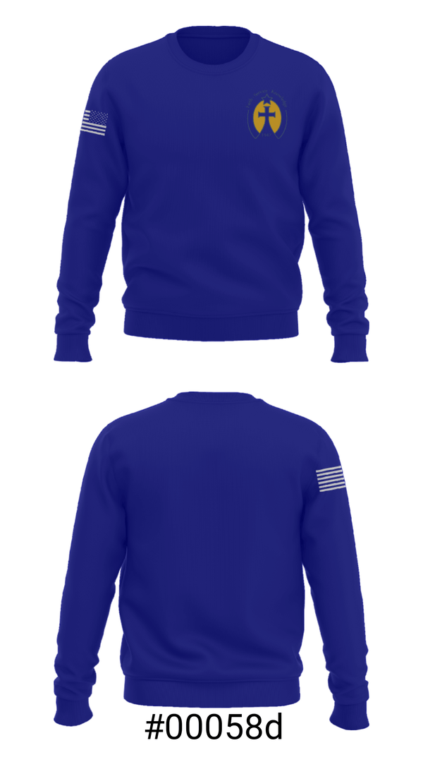 Crew Neck Sweatshirt, St. Theresa Catholic School, Spirit Store, Teamtime, Team time, sublimation, custom sports apparel, team uniforms, spirit wear, spiritwear, sports uniforms, custom shirts, team store, custom team store, fundraiser sports, apparel fundraiser
