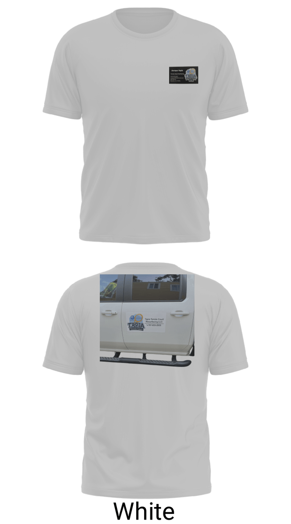 Short Sleeve Performance Shirt, Tapia Tennis courts Resulfacing LLC, , Teamtime, Team time, sublimation, custom sports apparel, team uniforms, spirit wear, spiritwear, sports uniforms, custom shirts, team store, custom team store, fundraiser sports, apparel fundraiser