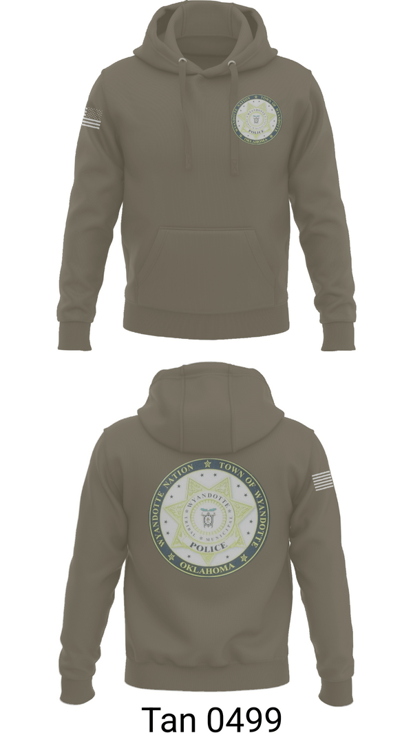Hoodie, Wyandotte Nation Police, Police, Teamtime, Team time, sublimation, custom sports apparel, team uniforms, spirit wear, spiritwear, sports uniforms, custom shirts, team store, custom team store, fundraiser sports, apparel fundraiser