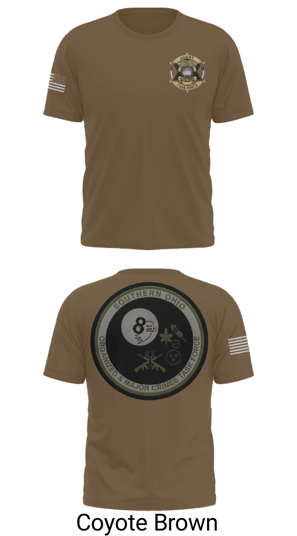 Short Sleeve Performance Shirt, Southern Ohio Organized and Major Crimes Task Force, Police, Teamtime, Team time, sublimation, custom sports apparel, team uniforms, spirit wear, spiritwear, sports uniforms, custom shirts, team store, custom team store, fundraiser sports, apparel fundraiser