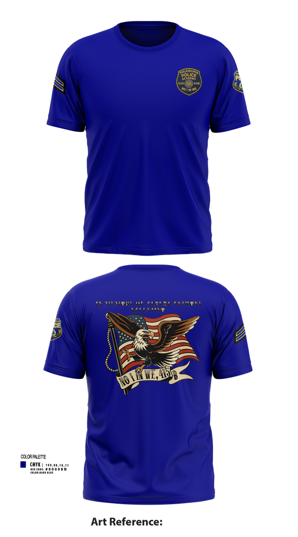 Short Sleeve Performance Shirt, Philadelphia Police, , Teamtime, Team time, sublimation, custom sports apparel, team uniforms, spirit wear, spiritwear, sports uniforms, custom shirts, team store, custom team store, fundraiser sports, apparel fundraiser