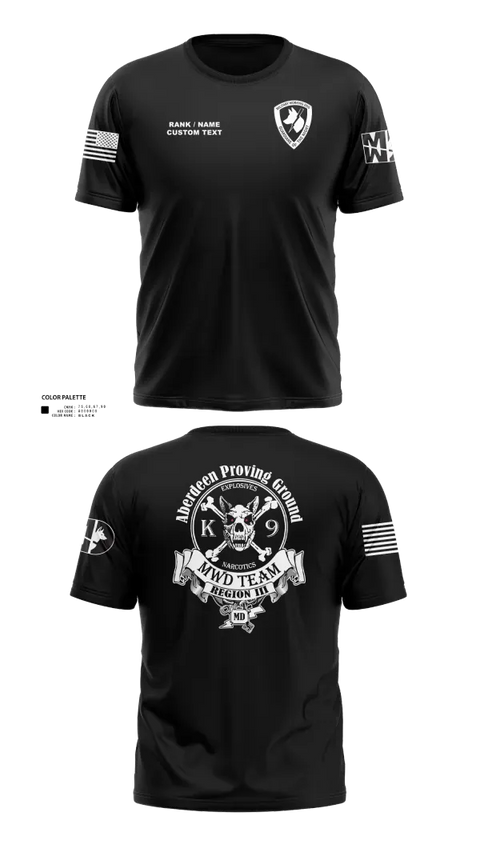 Old School Cotton Feel Shirt, Aberdeen Proving Ground Police Department, Police, Teamtime, Team time, sublimation, custom sports apparel, team uniforms, spirit wear, spiritwear, sports uniforms, custom shirts, team store, custom team store, fundraiser sports, apparel fundraiser