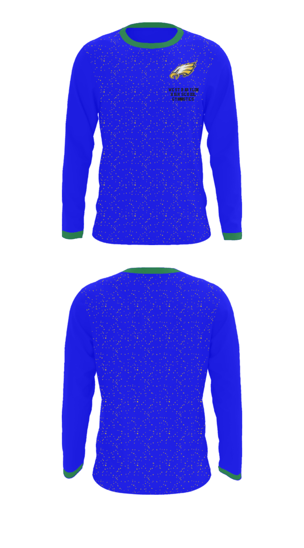 Long Sleeve Performance Shirt, West Babylon High School Gymnastics, Spirit Store, Teamtime, Team time, sublimation, custom sports apparel, team uniforms, spirit wear, spiritwear, sports uniforms, custom shirts, team store, custom team store, fundraiser sports, apparel fundraiser