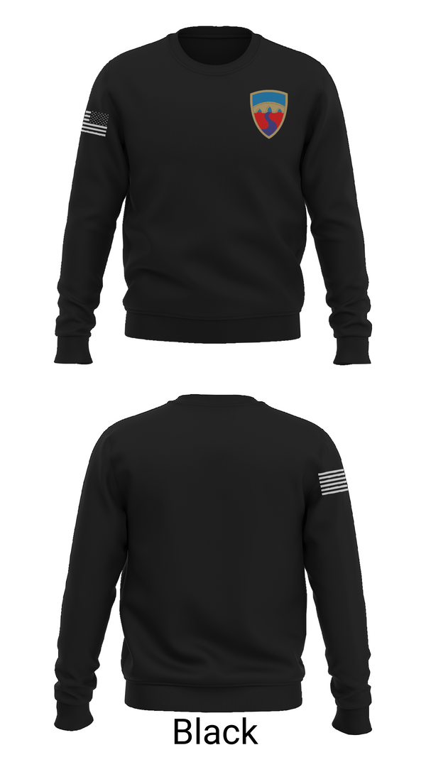 Crew Neck Sweatshirt, HHC, 155th CSSB, Army, Teamtime, Team time, sublimation, custom sports apparel, team uniforms, spirit wear, spiritwear, sports uniforms, custom shirts, team store, custom team store, fundraiser sports, apparel fundraiser