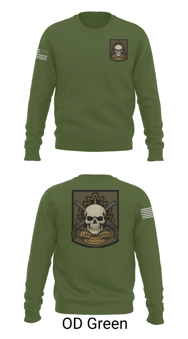 Crew Neck Sweatshirt, 430th MP Detachment, , Teamtime, Team time, sublimation, custom sports apparel, team uniforms, spirit wear, spiritwear, sports uniforms, custom shirts, team store, custom team store, fundraiser sports, apparel fundraiser