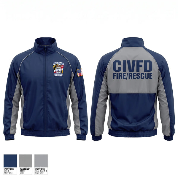 Windbreaker, Cobb Island Volunteer Fire Department and EMS, Fire Department, Teamtime, Team time, sublimation, custom sports apparel, team uniforms, spirit wear, spiritwear, sports uniforms, custom shirts, team store, custom team store, fundraiser sports, apparel fundraiser