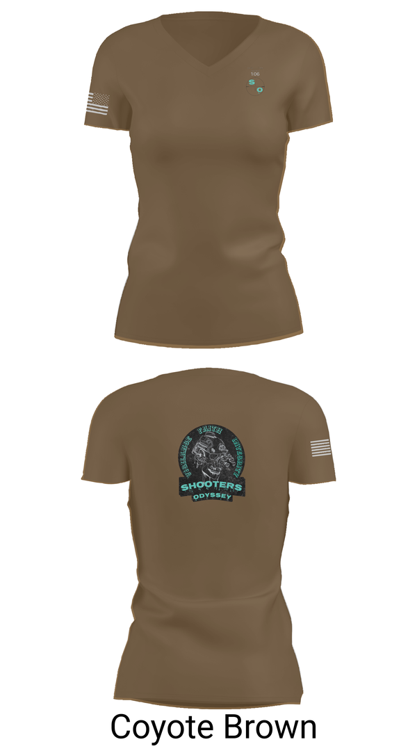 Womens Short Sleeve Vneck Shirt, , National Guard, Teamtime, Team time, sublimation, custom sports apparel, team uniforms, spirit wear, spiritwear, sports uniforms, custom shirts, team store, custom team store, fundraiser sports, apparel fundraiser