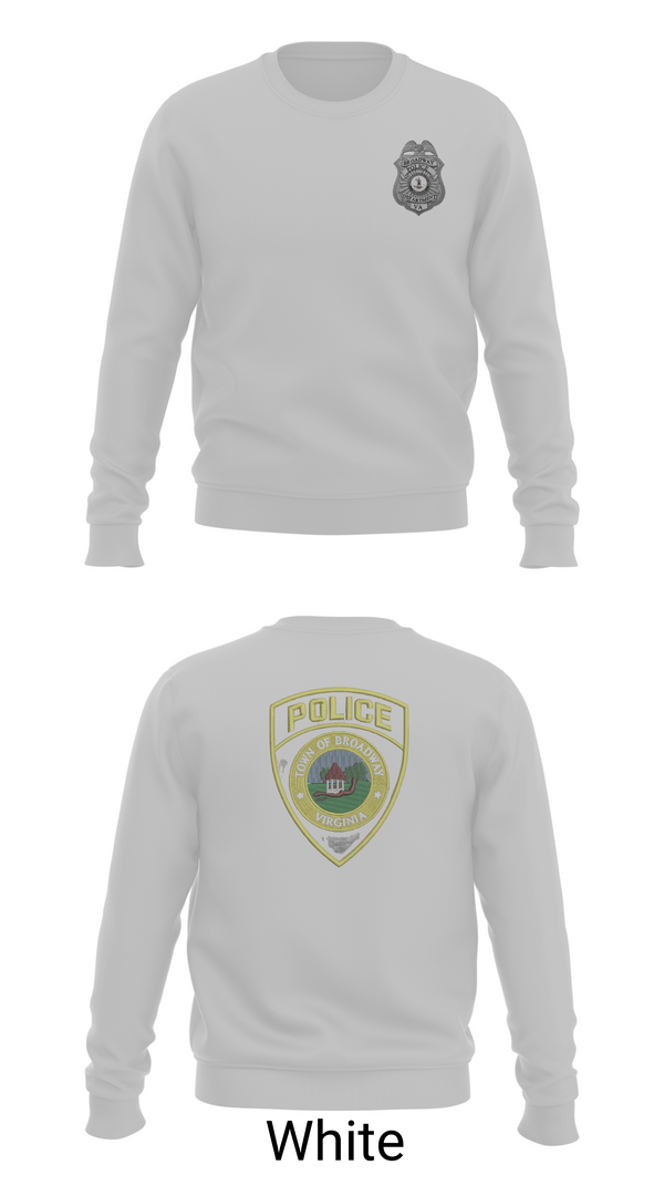 Crew Neck Sweatshirt, Broadway Police, Police, Teamtime, Team time, sublimation, custom sports apparel, team uniforms, spirit wear, spiritwear, sports uniforms, custom shirts, team store, custom team store, fundraiser sports, apparel fundraiser