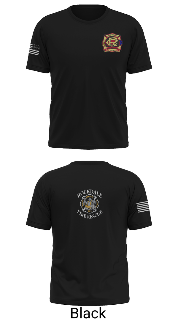 Short Sleeve Performance Shirt, Rockdale County Fire Rescue Company 1, Fire Department, Teamtime, Team time, sublimation, custom sports apparel, team uniforms, spirit wear, spiritwear, sports uniforms, custom shirts, team store, custom team store, fundraiser sports, apparel fundraiser