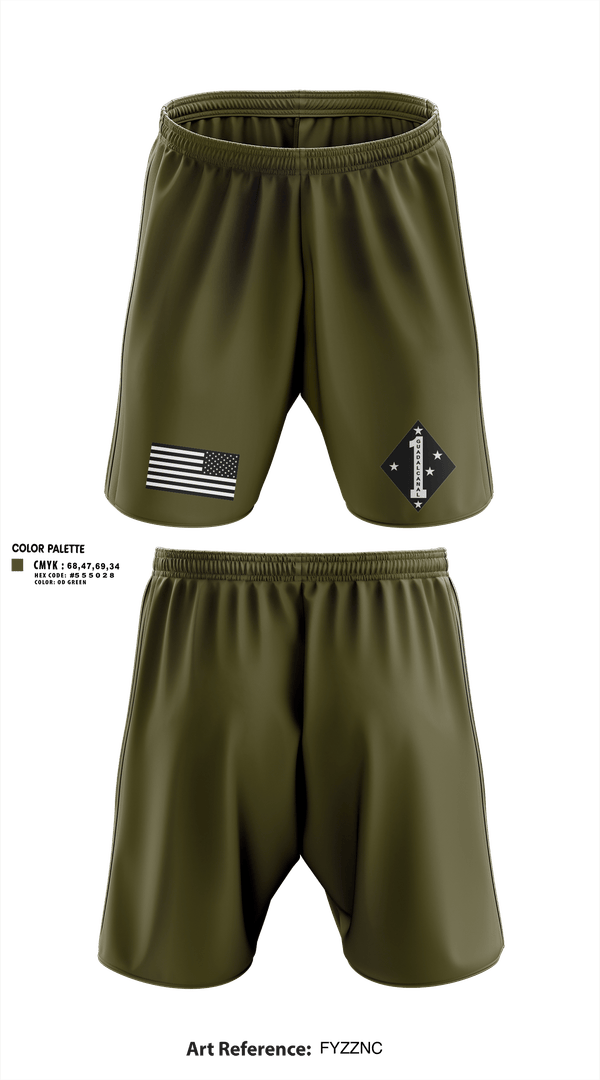 Athletic Shorts With Pockets, 1st Marine Division G-2 Targeting, Marines, Teamtime, Team time, sublimation, custom sports apparel, team uniforms, spirit wear, spiritwear, sports uniforms, custom shirts, team store, custom team store, fundraiser sports, apparel fundraiser