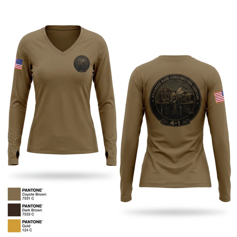 Womens Long Sleeve Vneck Shirt, ABCC 4-2, Navy, Teamtime, Team time, sublimation, custom sports apparel, team uniforms, spirit wear, spiritwear, sports uniforms, custom shirts, team store, custom team store, fundraiser sports, apparel fundraiser