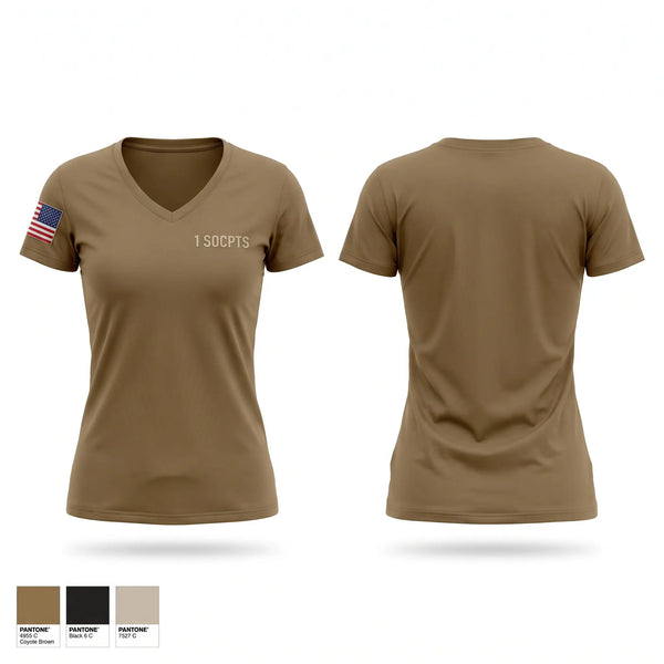 Womens Short Sleeve Vneck Shirt, 1 SOCPTS, Air Force, Teamtime, Team time, sublimation, custom sports apparel, team uniforms, spirit wear, spiritwear, sports uniforms, custom shirts, team store, custom team store, fundraiser sports, apparel fundraiser