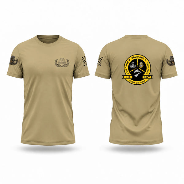 Short Sleeve Performance Shirt, EOD Mobile Unit 3, Navy, Teamtime, Team time, sublimation, custom sports apparel, team uniforms, spirit wear, spiritwear, sports uniforms, custom shirts, team store, custom team store, fundraiser sports, apparel fundraiser
