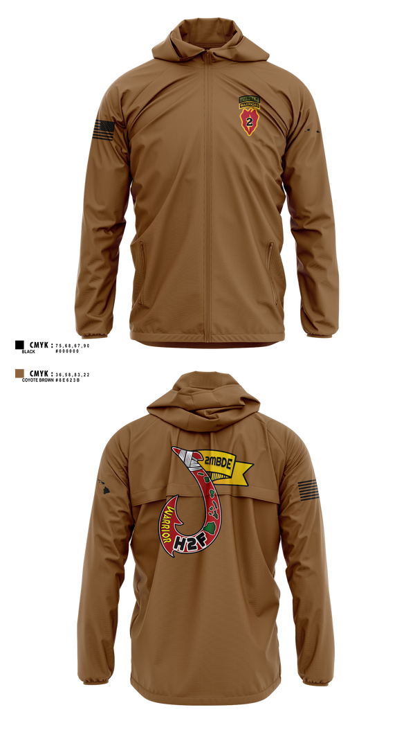 Windbreaker, H2F, 2nd Mobile Brigade, 25th Infantry Division, Army, Teamtime, Team time, sublimation, custom sports apparel, team uniforms, spirit wear, spiritwear, sports uniforms, custom shirts, team store, custom team store, fundraiser sports, apparel fundraiser