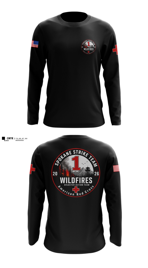 Long Sleeve Performance Shirt, American Red Cross, , Teamtime, Team time, sublimation, custom sports apparel, team uniforms, spirit wear, spiritwear, sports uniforms, custom shirts, team store, custom team store, fundraiser sports, apparel fundraiser
