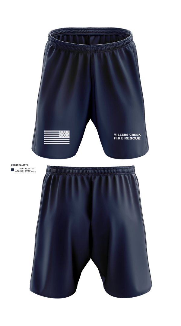 Athletic Shorts With Pockets, Millers Creek Fire Rescue, Fire Department, Teamtime, Team time, sublimation, custom sports apparel, team uniforms, spirit wear, spiritwear, sports uniforms, custom shirts, team store, custom team store, fundraiser sports, apparel fundraiser