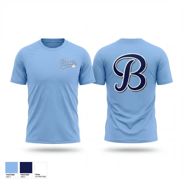 Short Sleeve Performance Shirt, South Coast Blues, Baseball, Teamtime, Team time, sublimation, custom sports apparel, team uniforms, spirit wear, spiritwear, sports uniforms, custom shirts, team store, custom team store, fundraiser sports, apparel fundraiser