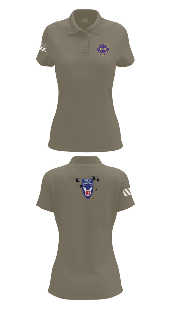 Womens Short Sleeve Performance Polo, 440th CBRN CO, , Teamtime, Team time, sublimation, custom sports apparel, team uniforms, spirit wear, spiritwear, sports uniforms, custom shirts, team store, custom team store, fundraiser sports, apparel fundraiser