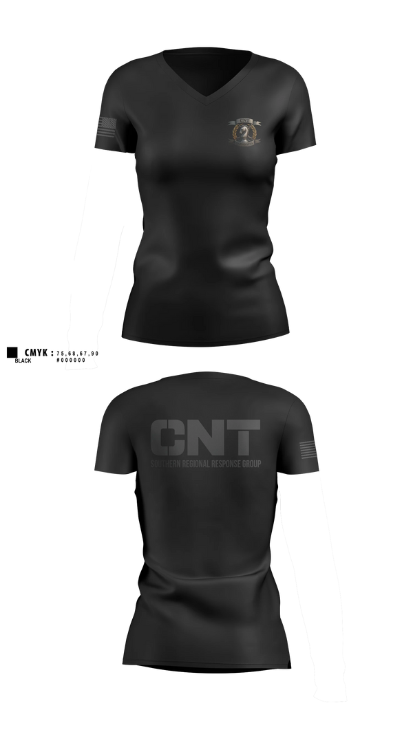 Womens Short Sleeve Vneck Shirt, Southern Regional Response Group, Police, Teamtime, Team time, sublimation, custom sports apparel, team uniforms, spirit wear, spiritwear, sports uniforms, custom shirts, team store, custom team store, fundraiser sports, apparel fundraiser
