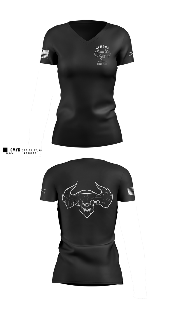 Womens Short Sleeve Vneck Shirt, D-co 1-173 1st PLT, , Teamtime, Team time, sublimation, custom sports apparel, team uniforms, spirit wear, spiritwear, sports uniforms, custom shirts, team store, custom team store, fundraiser sports, apparel fundraiser