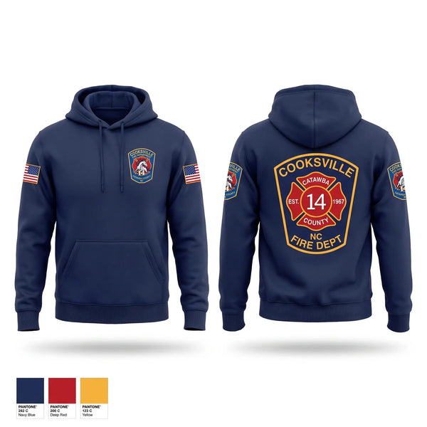 Hoodie, Cooksville, Fire Department, Teamtime, Team time, sublimation, custom sports apparel, team uniforms, spirit wear, spiritwear, sports uniforms, custom shirts, team store, custom team store, fundraiser sports, apparel fundraiser