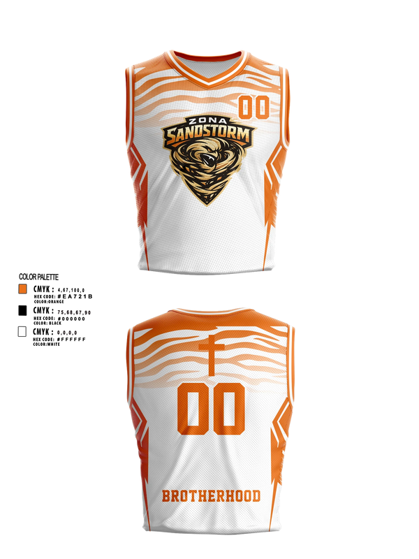 Mens Basketball Jersey, Zona Sandstorm, Men's Basketball, Teamtime, Team time, sublimation, custom sports apparel, team uniforms, spirit wear, spiritwear, sports uniforms, custom shirts, team store, custom team store, fundraiser sports, apparel fundraiser