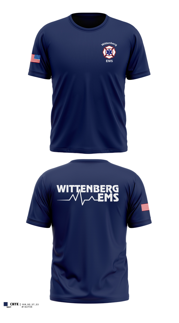 Short Sleeve Performance Shirt, Wittenberg Area Protective Services District, Fire Department, Teamtime, Team time, sublimation, custom sports apparel, team uniforms, spirit wear, spiritwear, sports uniforms, custom shirts, team store, custom team store, fundraiser sports, apparel fundraiser