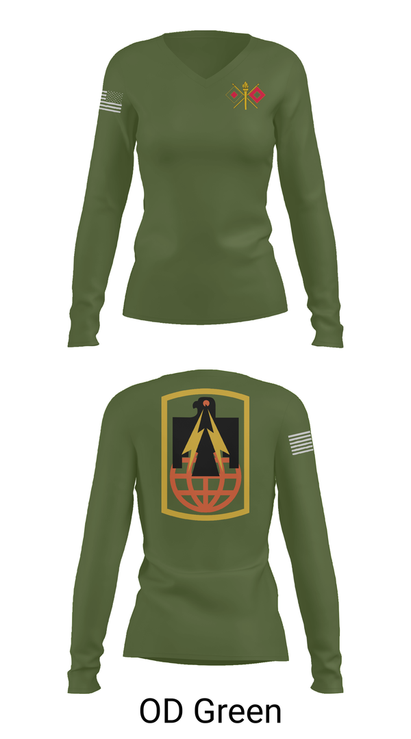 Womens Long Sleeve Vneck Shirt, 57th ESB, , Teamtime, Team time, sublimation, custom sports apparel, team uniforms, spirit wear, spiritwear, sports uniforms, custom shirts, team store, custom team store, fundraiser sports, apparel fundraiser