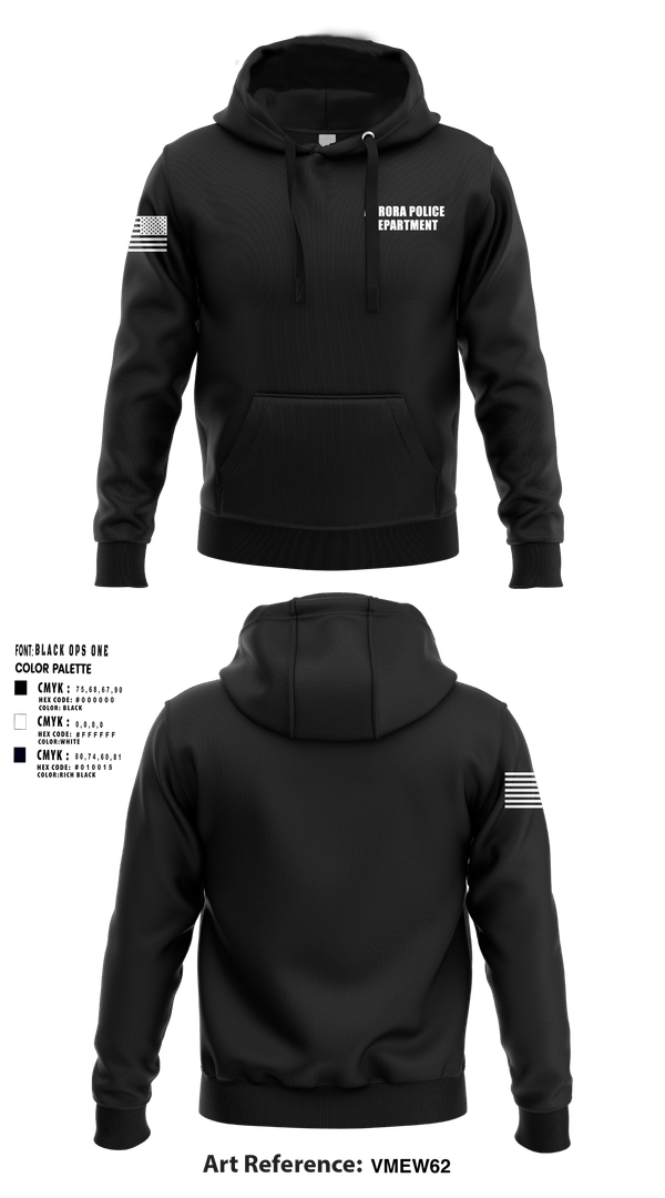 Hoodie, Aurora Police Department, Police, Teamtime, Team time, sublimation, custom sports apparel, team uniforms, spirit wear, spiritwear, sports uniforms, custom shirts, team store, custom team store, fundraiser sports, apparel fundraiser
