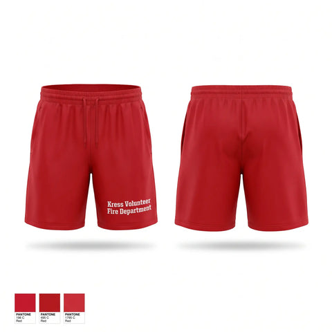 Athletic Shorts With Pockets, Kress Volunteer Fire Department, Fire Department, Teamtime, Team time, sublimation, custom sports apparel, team uniforms, spirit wear, spiritwear, sports uniforms, custom shirts, team store, custom team store, fundraiser sports, apparel fundraiser