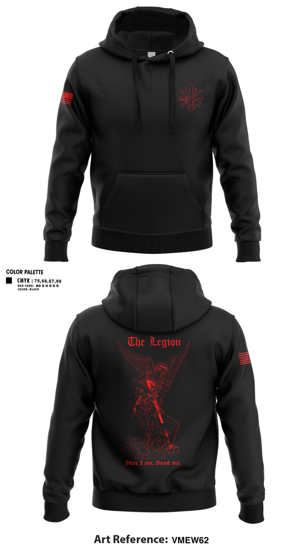 Hoodie, The Legion / B CO / 2-5 CAV, Army, Teamtime, Team time, sublimation, custom sports apparel, team uniforms, spirit wear, spiritwear, sports uniforms, custom shirts, team store, custom team store, fundraiser sports, apparel fundraiser