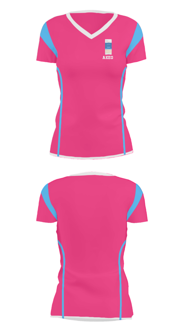 Women's Short Sleeve Vneck Shirt, AKEO, Men's Basketball, Teamtime, Team time, sublimation, custom sports apparel, team uniforms, spirit wear, spiritwear, sports uniforms, custom shirts, team store, custom team store, fundraiser sports, apparel fundraiser